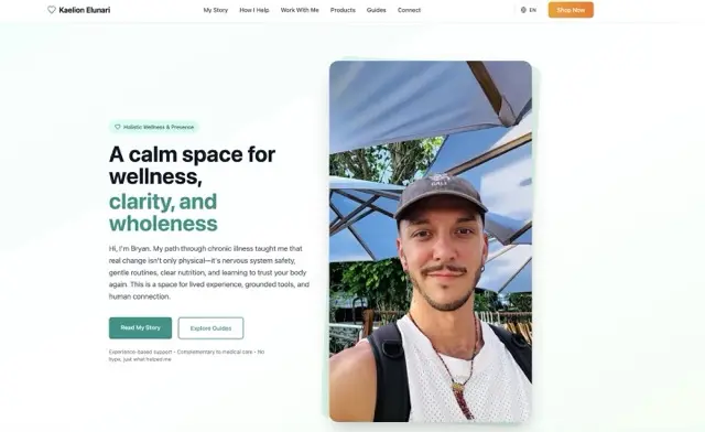 Elunari Website Preview